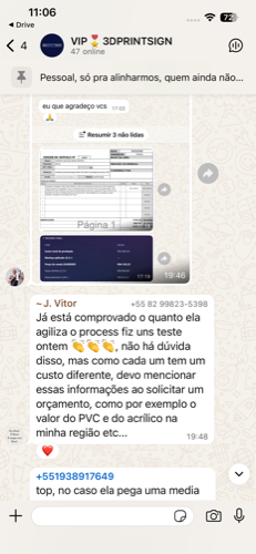 Relato de cliente